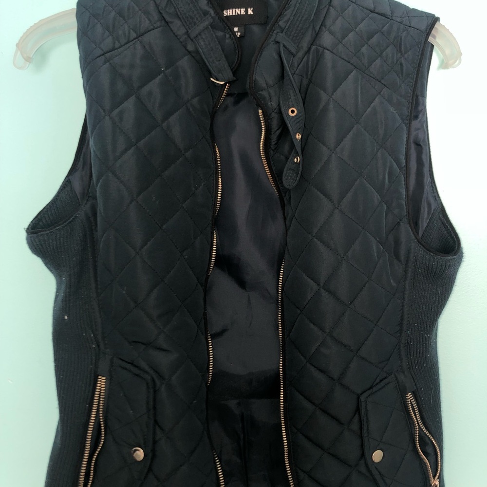 Quilted puffer vest